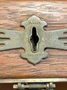American Antique Oak Scroll Roll-Top Desk