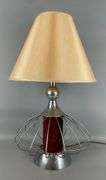 Vintage MCM Chrome Wire Table Lamp