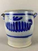 German Stoneware 5 Liter Crock With Cobalt Design