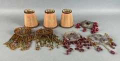 Group of Antique Beaded Lamp Shades