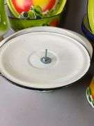 Group of Vintage Enamelware Fall Harvest Kitchen Items
