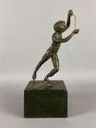 Curtis Jere Bronze Boy With Kite Sculpture