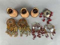 Group of Antique Beaded Lamp Shades