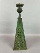 Apollo Studios Brass and Slag Glass Grapevine Table Lamp Base