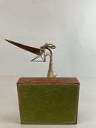 Brutalist Copper and Brass Bird Sculpture