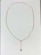 14K Gold Flat Link Chain Infinity Necklace