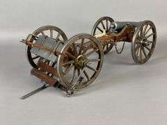 Scale Model Civil War Dahlgren 1861 Cannon and Limber