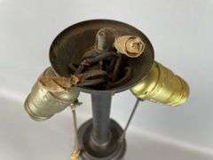 Antique Bronzed Cast Iron Table Lamp