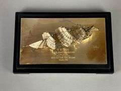 Sterling Silver Clipper Ship Allied Radio Corporation Company Appreciation Token