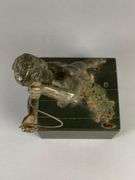 Curtis Jere Bronze Boy With Kite Sculpture