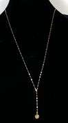 14K Gold Flat Link Chain Infinity Necklace