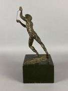 Curtis Jere Bronze Boy With Kite Sculpture