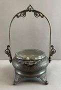 Antique Derby Silver Co. Plated Ornate Dresser Box