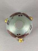 Antique Hand Painted Gilt Footed Fairy Lamp