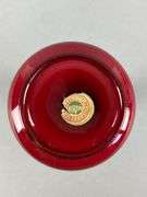 Vintage Murano Ruby Cased Glass Bud Vase