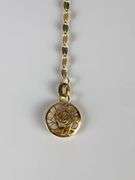 14K Gold Flat Link Chain Infinity Necklace
