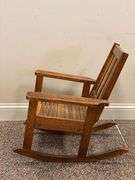 Mission Style Oak Childs Rocking Chair