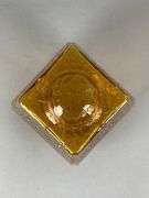 Antique Amber Crackle Glass Ceiling Fixture Lamp Shade