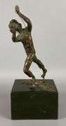 Curtis Jere Bronze Boy With Kite Sculpture