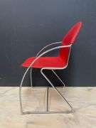 1990s Steelcase Tom Grasman Sleigh Guest Chair