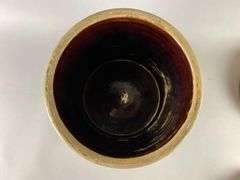 Antique Western Stoneware 2 Gallon Crock with Lid