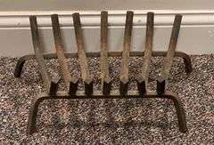Antique Wrought Iron Fireplace Log Holder