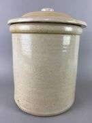 Antique Atlas Stoneware Mfg. Co Stoneware 2 Gallon Crock with Lid