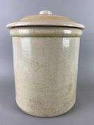 Antique Atlas Stoneware Mfg. Co Stoneware 2 Gallon Crock with Lid