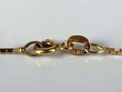 14K Gold Milros Box Link Chain Necklace