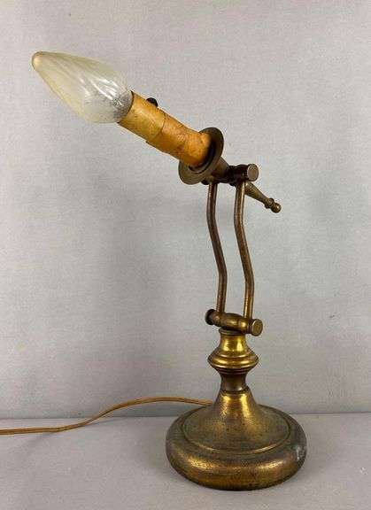 Antique Brass Swivel Desk Lamp