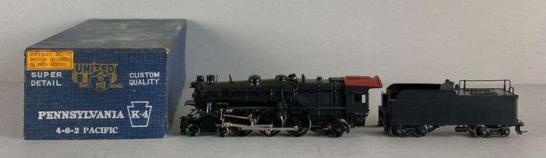 United Brass HO Scale PRR 4-6-2 Pacific Locomotive and Tender