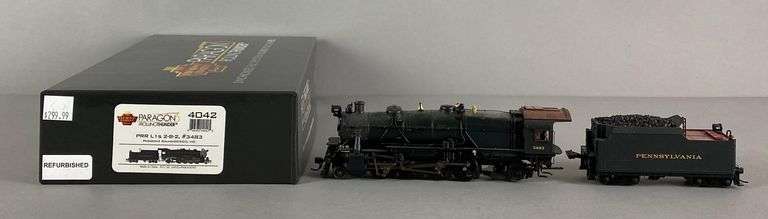 REFURBISHED Broadway Limited Brass HO Scale No. 3483 2-8-2 PRR Locomotive and Tender