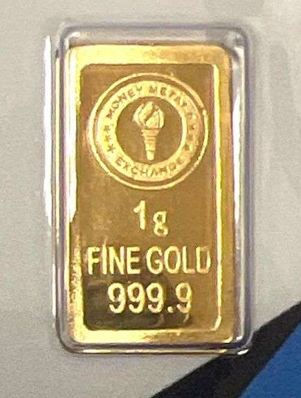 Money Metal 1 Gram .9999 Fine Gold Bar in Assay