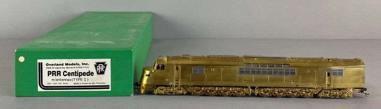 Overland Models Brass HO Scale PRR Centipede Type 2 Locomotive