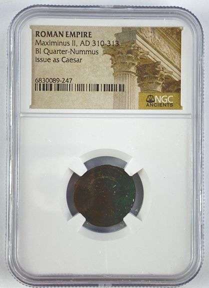 NGC Certified Ancient Roman Empire Maximinus II Coin