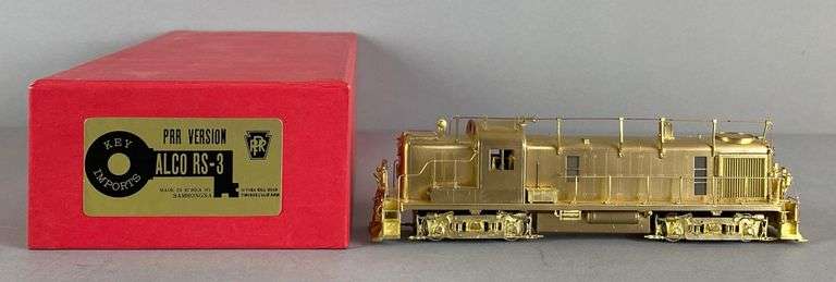 Key Imports Brass HO Scale PRR Alco RS-3 Diesel Locomotive