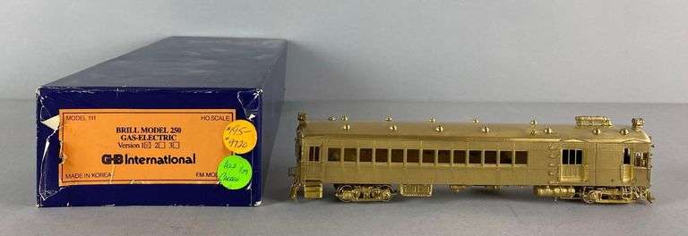 GHB Brass HO Scale Brill Model 250 Gas and Electric