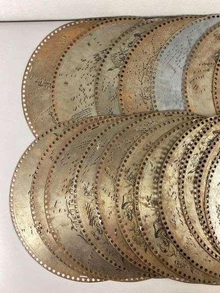 Group of 19 Regina Music Box Co. Music Box Discs