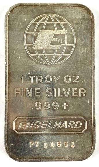 Engelhard 1 oz .999 Fine Silver Ingot/ Bar