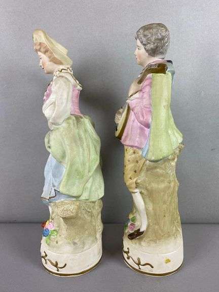 Group of 2 Porcelain French Provincial Figures