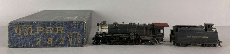 United Brass HO Scale No. 3299 PRR 2-8-2 Locomotive And Tender