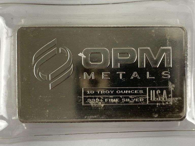 OPM Metals 10 oz .999 Fine Silver Ingot/ Bar