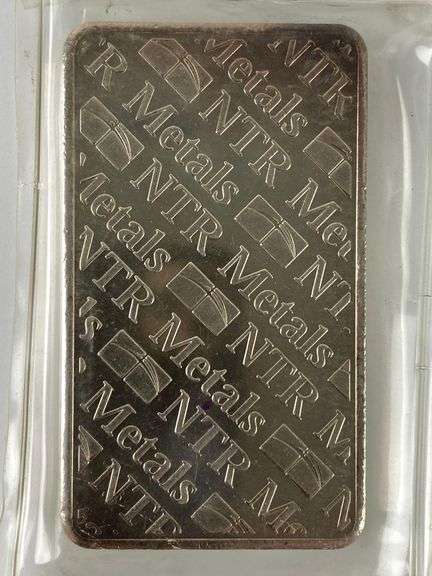 NTR Metals 10 oz .999 Fine Silver Ingot/ Bar