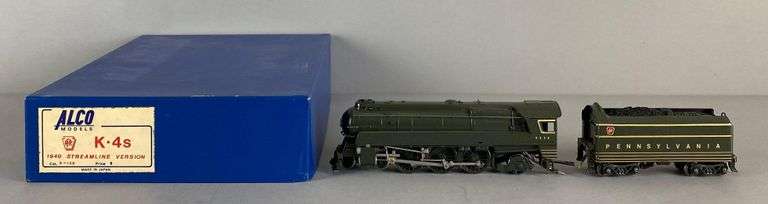 ALCO Models Brass HO Scale 1940 Streamline Locomotive and Tender