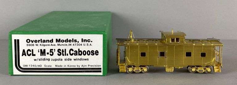 Overland Models Brass HO Scale ACL RR M-5 Stl. Caboose