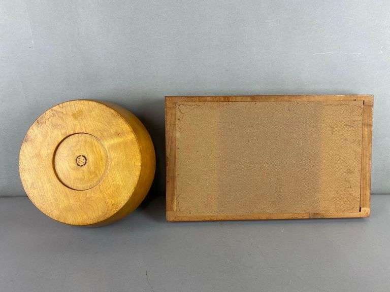 Group of 2 Wooden Kitchen Items