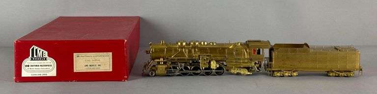 LMB Brass HO Scale 2-10-4 CB and Q Locomotive and Tender