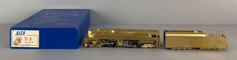 Alco Models Brass HO Scale PRR T-1 Locomotive and Tender