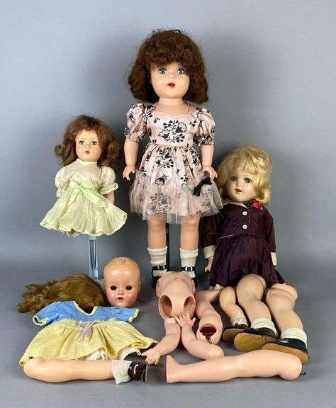 Group of Assorted Dolls and Parts - Matthew Bullock Auctioneers