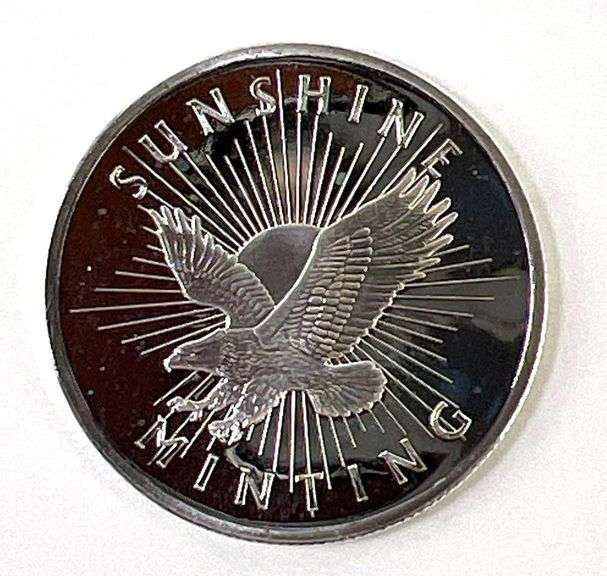 Vintage Sunshine Minting. 1/2 oz .999 Fine Silver Round